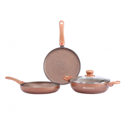 Wonderchef WON597 Bronze Ruby Plus 4pcs Cookware 2YW - 63153762