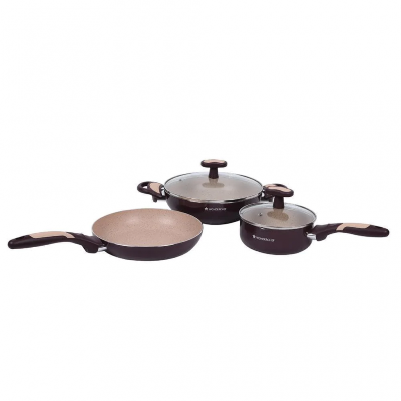 Wonderchef WON599 2YW Burlington Cookware Set With 1 Lid - 63153782 Wonderchef WON599 2YW Burlington Cookware Set With 1 Lid - 63153782