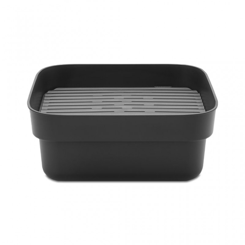 Brabantia 302664 Dark Grey Washing Up Bowl With Drying Tray 5YW "O" Brabantia 302664 Dark Grey Washing Up Bowl With Drying Tray 5YW "O"