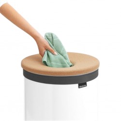 Brabantia 104404 60L Cork Lid White Laundry Bin 10YW "O"