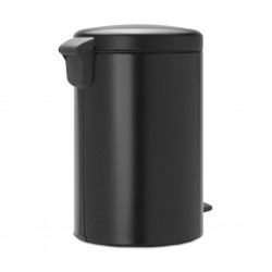 Brabantia 114106 20L Matt Black NewIcon Pedal Bin 10YW "O"