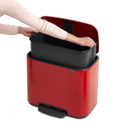 Brabantia 121401 36L Passion Red Bo Pedal Bin 10YW "O"