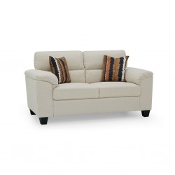 Vorino 2 Seaters Sofa Ivory Color