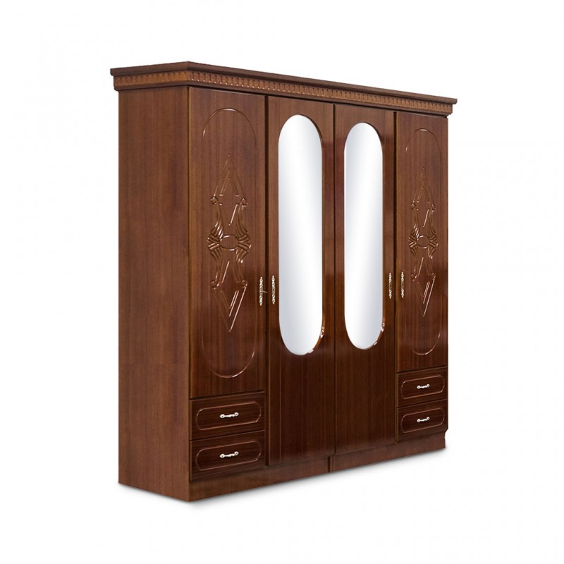 Henderson Wardrobe 4 doors Veneer Sapele