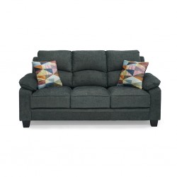 Sammy 3 Seater Sorrento Pewter Col Fabric