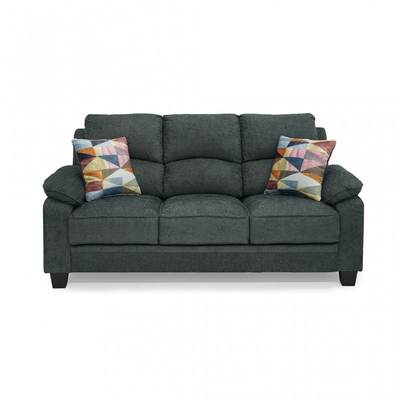 Sammy 3 Seater Sorrento Pewter Col Fabric