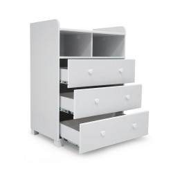 Estrela Changing Table 3 Drawers White Color