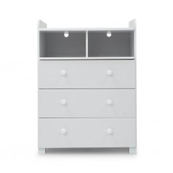 Estrela Changing Table 3 Drawers White Color