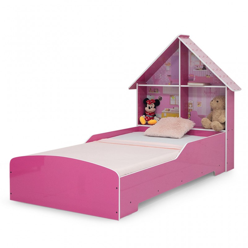 Casinha Bed 90x190 cm Pink Color