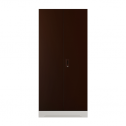 Slimline Locker With 4 Shelves Door Russet Plus