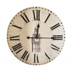 Rosario Wall Clock Wooden 60 cm