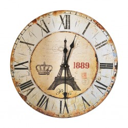 Vineland Wall Clock Wooden 60 cm