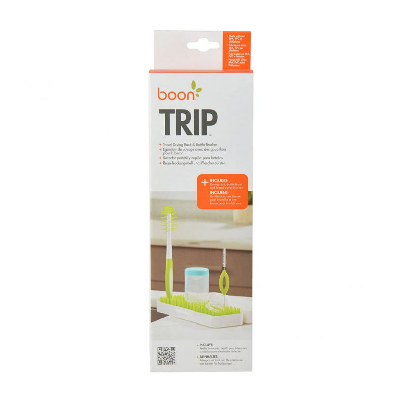 Boon Trip Travel Drying Rack & Bottle Brushes
