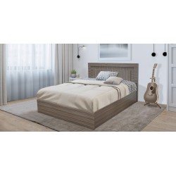Colton Bed 150x190 cm MDF Grey
