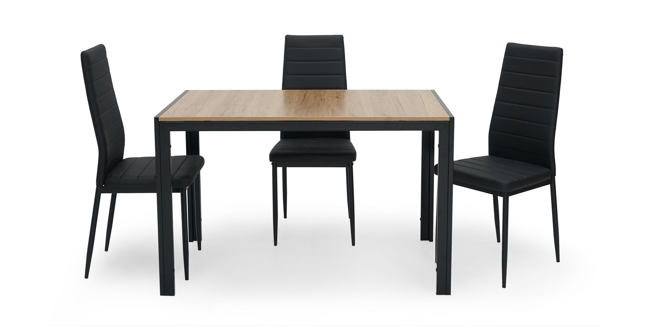 Tithonia Table and 4 Chairs Metal/MDF