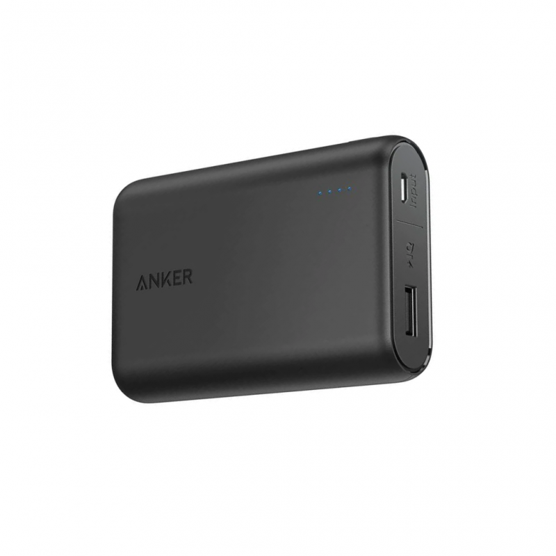 Batterie externe Anker PowerCore Select 10000 - Banque d'alimentation -  10000 mAh - 12 Watt - IQ - 2 connecteurs de sortie (USB) - noir