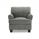 Alps Accent Chair Oakley Graphite Col Fabric