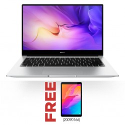 Huawei Matebook D 14 (11th Gen i5/8G/512GB) Mystic Silver & Free Huawei Matepad T8 Deepsea Blue 3+32GB