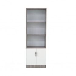 Gemini Bookshelf Arom & White in Melamine MDF