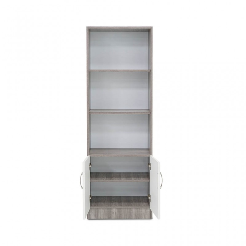 Gemini Bookshelf Arom & White in Melamine MDF