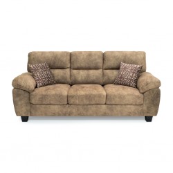 Maurizio 3 Seater Brown Pewter Col Fabric