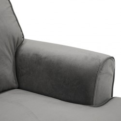 Alps Accent Chair Oakley Graphite Col Fabric