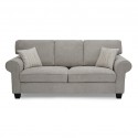 Vixon 3 Seater Beige Color Fabric