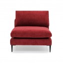 Tamarin Armless Chair Red Col Fabric