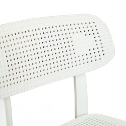 Stacking Chair COUXL804 White Plastic