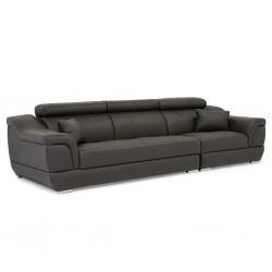Efron Sectional LHF 2S+RHF Chair Grey Leather