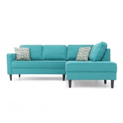 Cove Sofa Corner LAF LVST+RAF Chaise Blue Teal