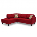 Cove Sofa Corner RAF LVST+LAF Chaise Ruby