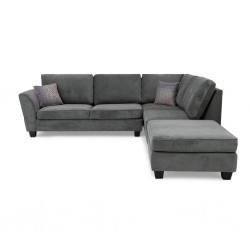 Bella Corner RHF Chaise+LHF 2Str+Otto Fabric Grey