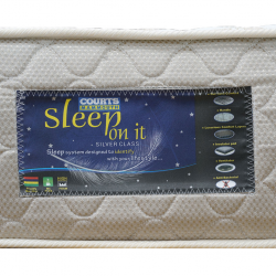 Sleep On It Silver Double White Gold Fabric 137x190 cm