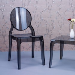 Siesta Elizabeth Chair Black Transparent Ref 034