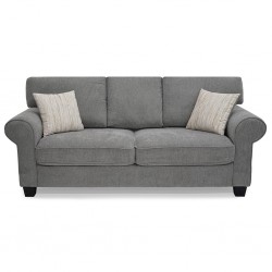 Vixon 3 Seater Grey Color Fabric