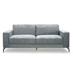 Jade 3 Seater Ponny Fabric Grey Colour