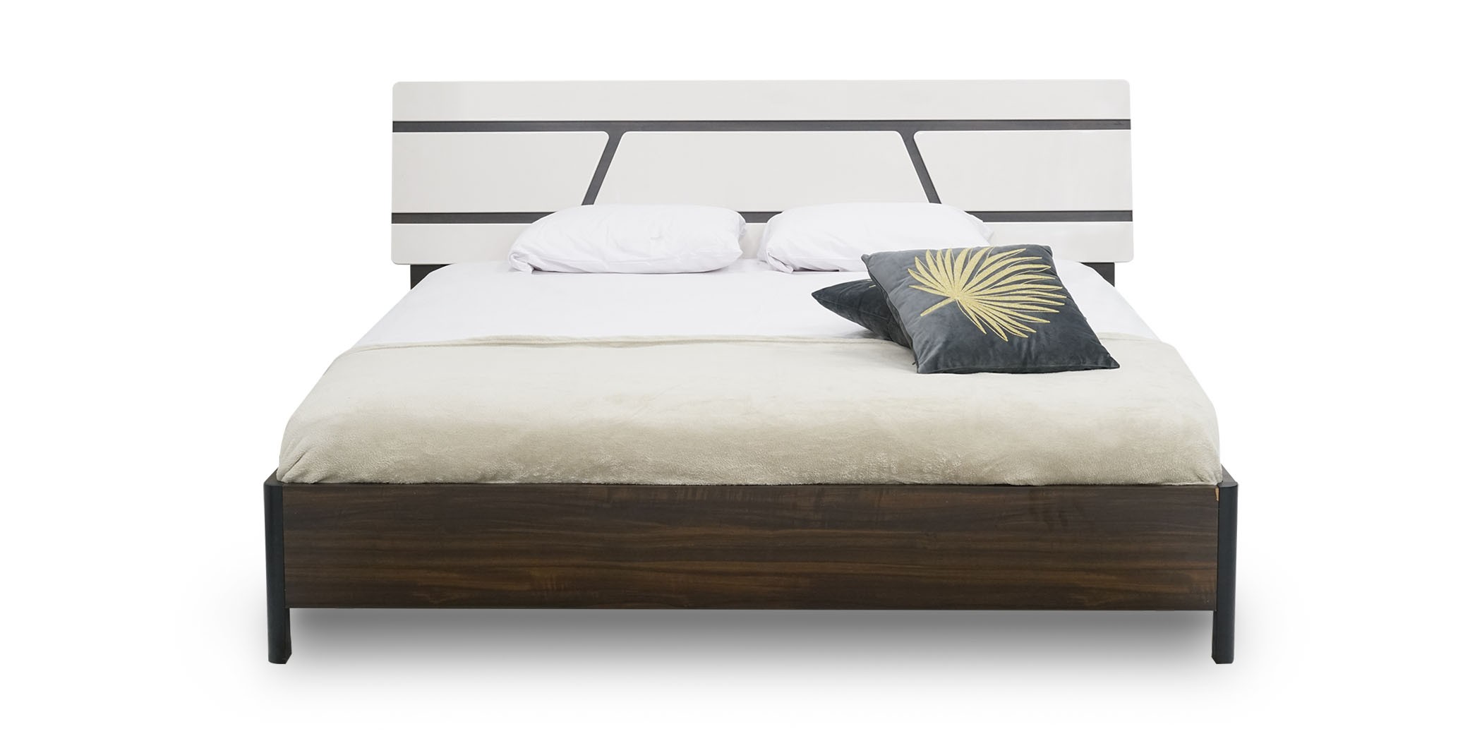 Raimona Bed 180x200 cm Brown & Cream