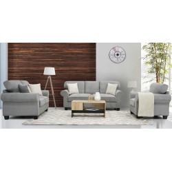 Vixon Sofa 3+2+1 Grey Fabric