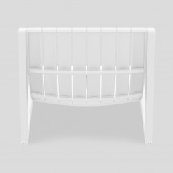 Siesta Slim Sunlounger White Ref 087