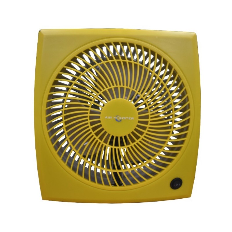 Air Monster 15729 9" Yellow Personal Fan