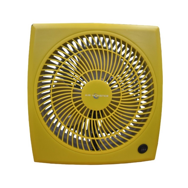 Air Monster 15729 9" Yellow Personal Fan Air Monster 15729 9" Yellow Personal Fan