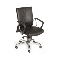 Executive Medium Back Chair FU03L Semi Leather