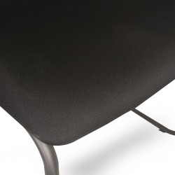 Visitors Chair ER 04 Seat Black Fabric
