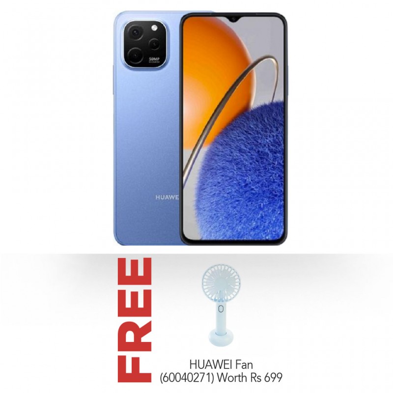 Huawei Nova Y61 Blue & Free Huawei Fan