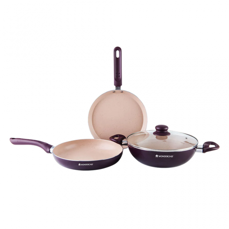 Wonderchef WON472 Burgundy New 2YW Milano Set - 63153383