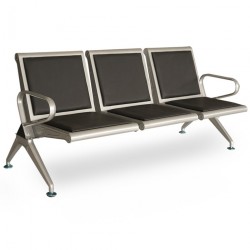 Three seater steel chair online