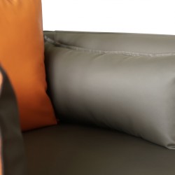 Modern Furniture Office Sofa Single PU Leather