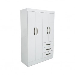 Sino Wardrobe 4 Doors White