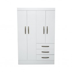 Sino Wardrobe 4 Doors White